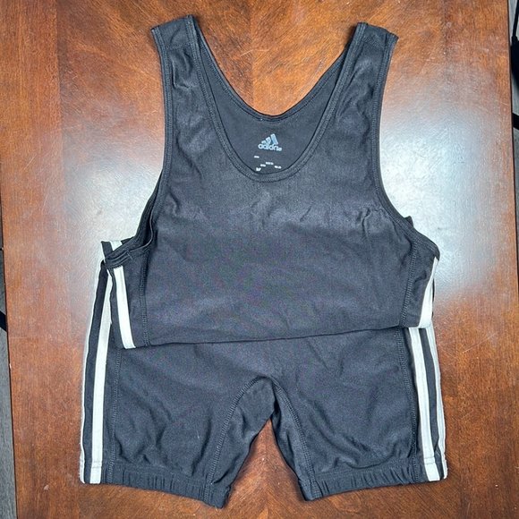 Black Adidas Wrestling Singlet - Picture 1 of 3